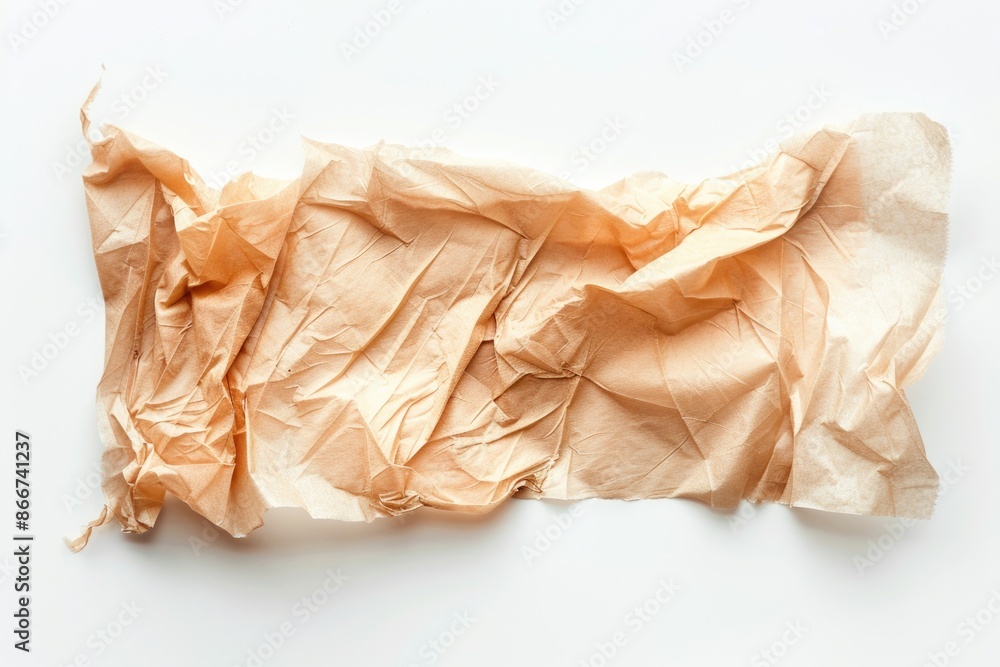 Poster a simple illustration of a brown paper placed on a white background, ideal for use in educational or
