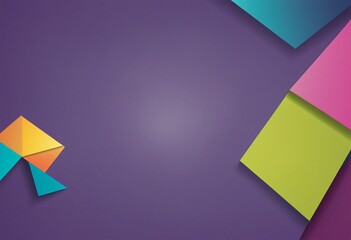 - Minimalist geometric composition with vibrant colors and negative space design