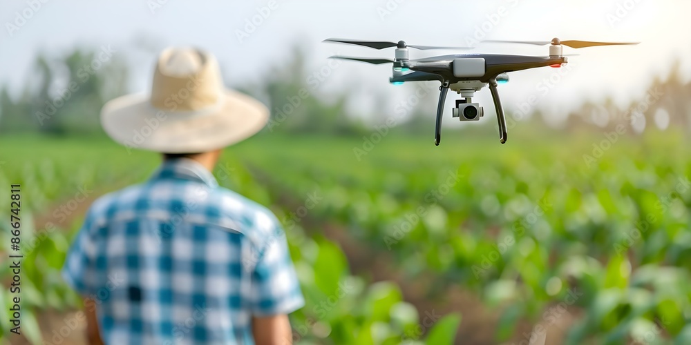 Poster utilizing software for iot farm robotics a dynamic approach by an agricultural agronomist. concept a