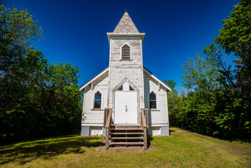 Old country church in rural Saskatchewan