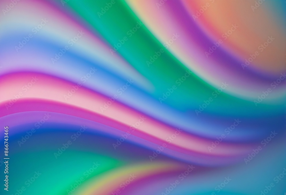 Aufkleber blue motion: a fluid and artistic gradient design with smooth lines and colourful waves of light