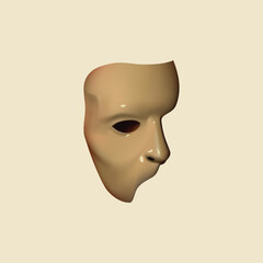 Phantom and opera mask design symbol for your illustration