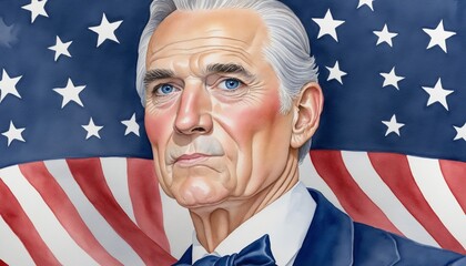 Illustrative portrayal of Independence Day festivities in America's democracy