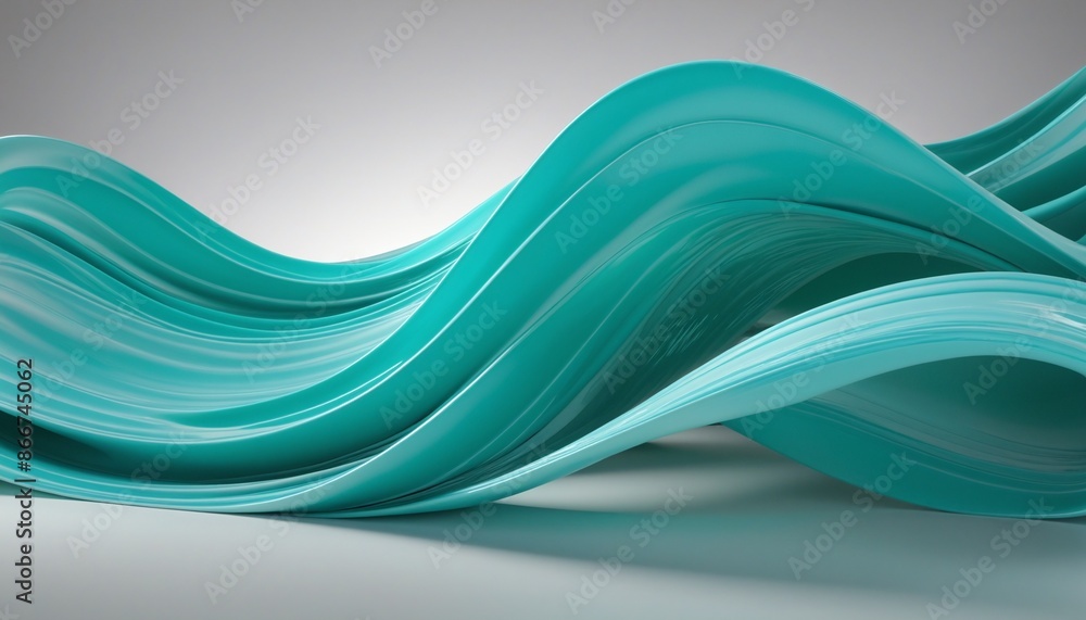 Poster modern abstract liquid wave design with gradient colors