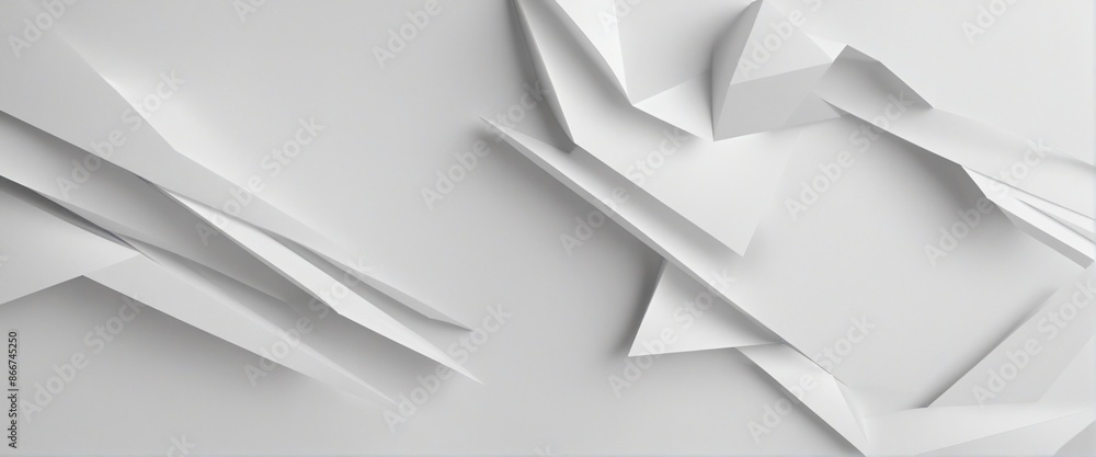 Poster 3d gradient geometric shapes template for website and business design on bright white abstract surfa