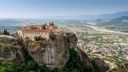 The Meteora - important rocky monasteries complex in Greece.