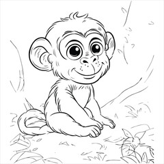 Cute Animal coloring book With kdp