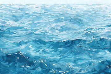 Obraz premium A serene and vast body of water, ideal for use in scenes depicting calmness, tranquility, or natural beauty