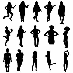 Man and Women Silhouette Vector Collection