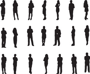 Man and Women Silhouette Vector Collection