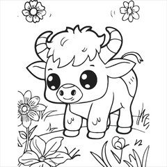 Cute Animal coloring book With kdp