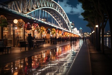 Sydney, Australia, the Circular Quay Square (Circular Quay), a starting point for Ferries., generative IA