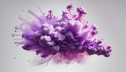 Obraz premium Vibrant burst of colorful smoke in a mesmerizing explosion - in english