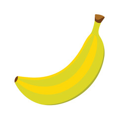 yellow ripe banana illustration, hand-drawn banana vector
