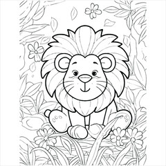 Cute Animal coloring book With kdp