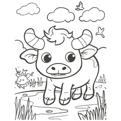 Cute Animal coloring book With kdp