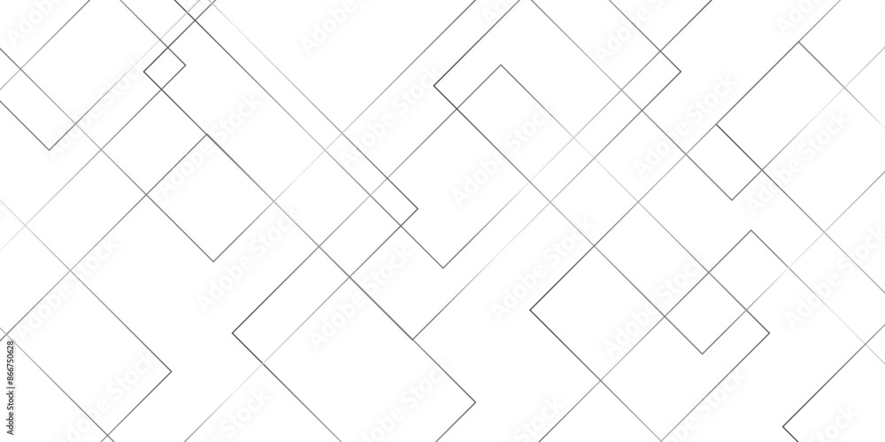 Poster abstract seamless random geometric colorful square lines pattern on a transparent background design.