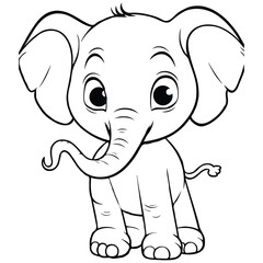 Cute Animal coloring book With kdp