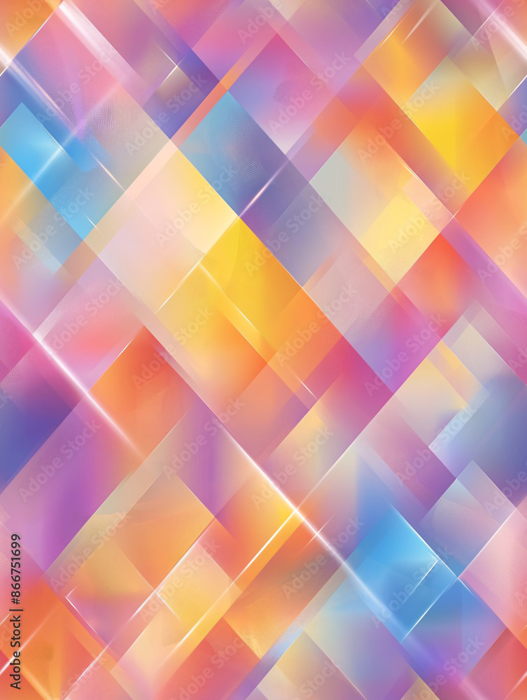 Leinwandbilder abstract geometric pattern creating a vibrant modern backdrop design