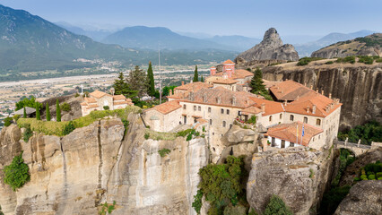 The Meteora - important rocky monasteries complex in Greece.