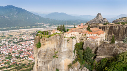 The Meteora - important rocky monasteries complex in Greece.