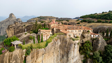Fototapeta premium The Meteora - important rocky monasteries complex in Greece.