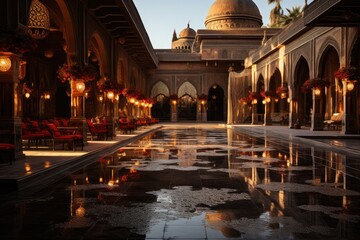 Morocco did the Glaoui Palace (Glaoui), an old royal residence., generative IA