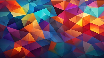 Obraz premium An abstract pattern of colorful geometric shapes