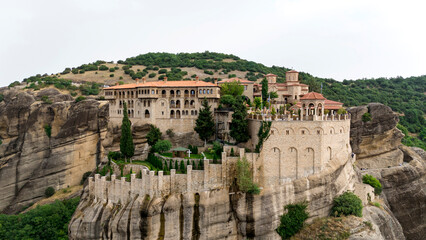 The Meteora - important rocky monasteries complex in Greece.