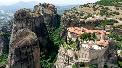 The Meteora - important rocky monasteries complex in Greece.