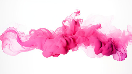 Fototapeta premium Pink Paint Dripping Paint Fluid on White Background, Abstract Image, Texture, Pattern Background, Wallpaper, Background, Cell Phone Cover and Screen, Smartphone, Computer, Laptop, 9:16 and 16:9 Format