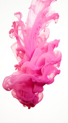 Pink Paint Dripping Paint Fluid on White Background, Abstract Image, Texture, Pattern Background, Wallpaper, Background, Cell Phone Cover and Screen, Smartphone, Computer, Laptop, 9:16 and 16:9 Format