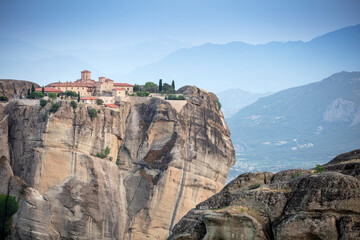 The Meteora - important rocky monasteries complex in Greece.