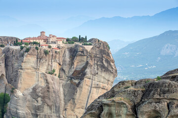 The Meteora - important rocky monasteries complex in Greece.