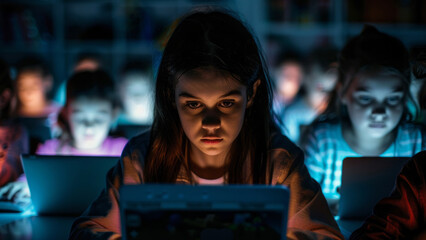 Children Learning in a Computer Lab