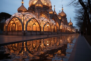 Sochi, Russia, the Church of St. Michael, an Orthodox Church., generative IA