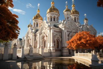 Sochi, Russia, the Church of St. Michael, an Orthodox Church., generative IA