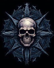 Skull and Compass Rose lurked in the shadows