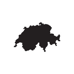 Obraz premium Switzerland map icon