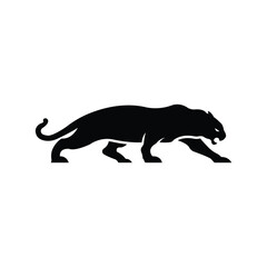 Leopard silhouette logo icon vector