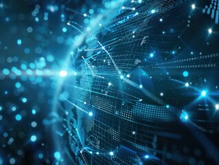 Abstract technology background. Global business and communication concept