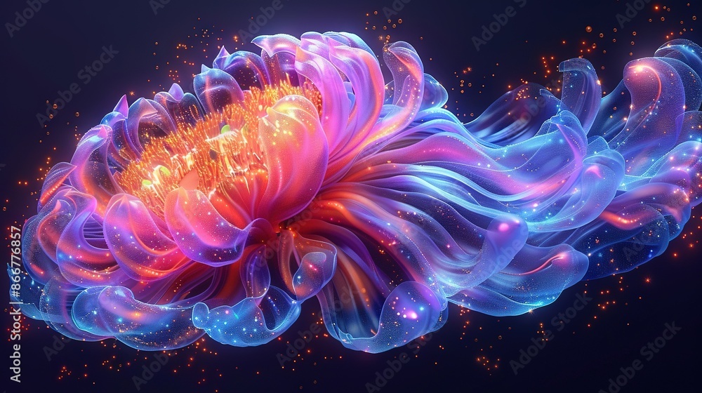Poster images nested five levels deep, displaying a flower