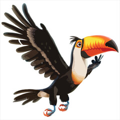 bird flies icon vector illustration