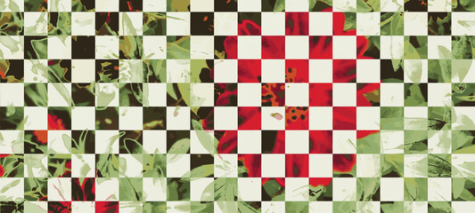  Colorful abstract background .Flower digital image with a psychedelic stripes. Argent base for website, print, basis for banners, wallpapers, business cards, brochure, banner