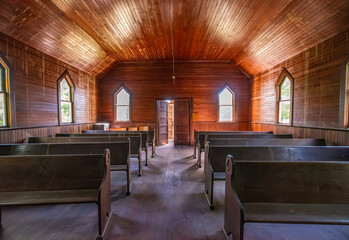 Interior of an old country church