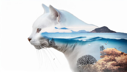 Fototapeta premium dolphin in the sea