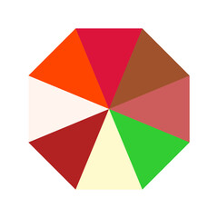 An abstract retro boho sunburst stripe pattern design element.