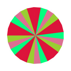 Obraz premium An abstract retro boho sunburst stripe pattern design element.