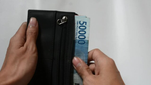 The concept of rupiah currency, gold bars 200 g and financial concepts