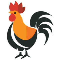 Chicken vector on a white background